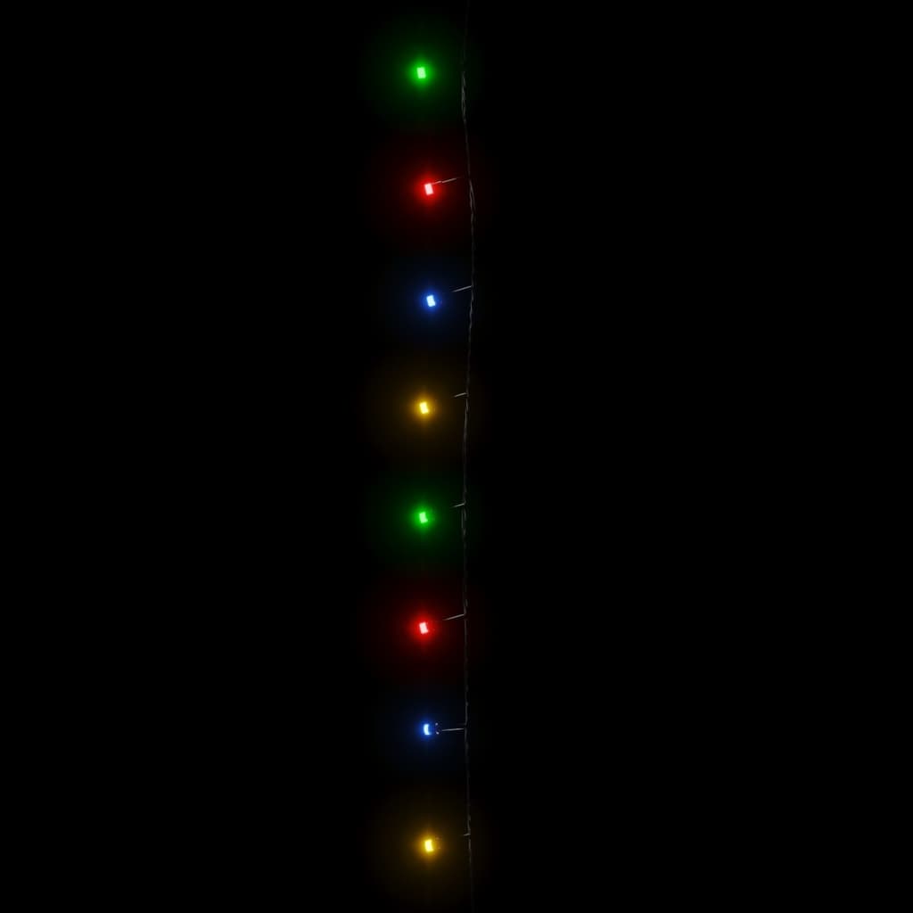 vidaXL Lysslynge med 400 LED flerfarget 40 m 8 lyseffekter