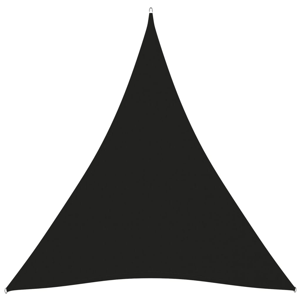 vidaXL Solseil oxfordstoff trekantet 5x6x6 m svart