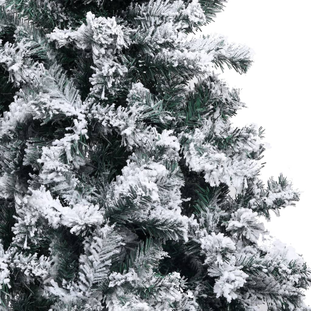 vidaXL Forhåndsbelyst kunstig juletre med kulesett grønn 240 cm PVC