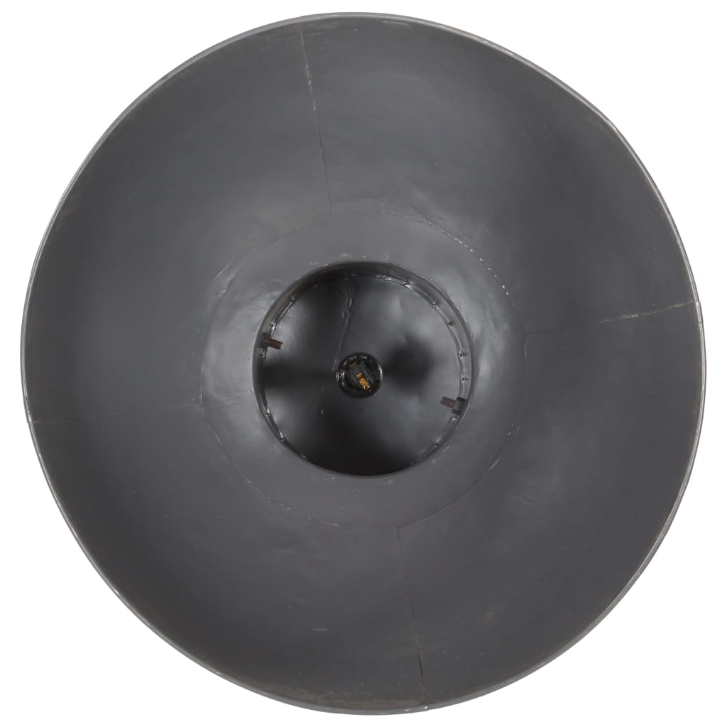 vidaXL Industriell hengelampe 25 W grå rund mangotre 52 cm E27