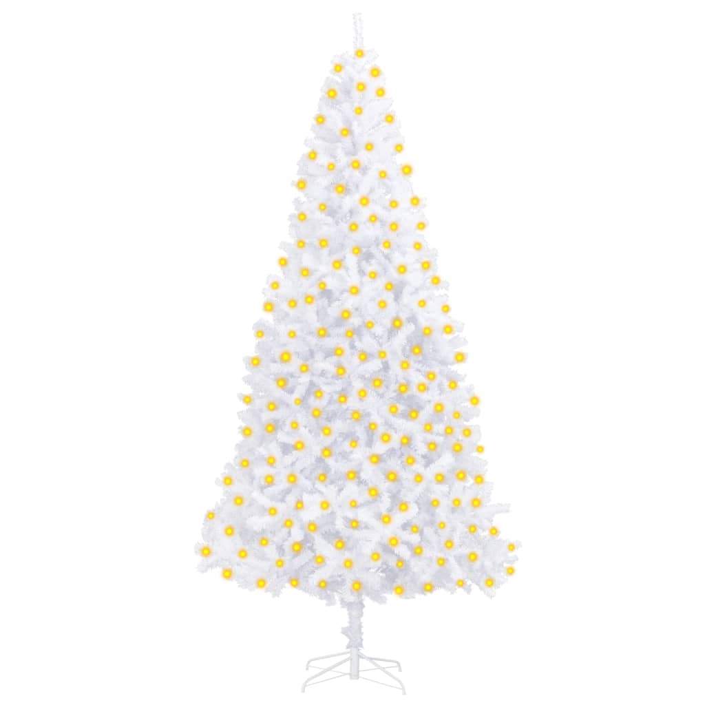 vidaXL Kunstig juletre med LED 300 cm hvit