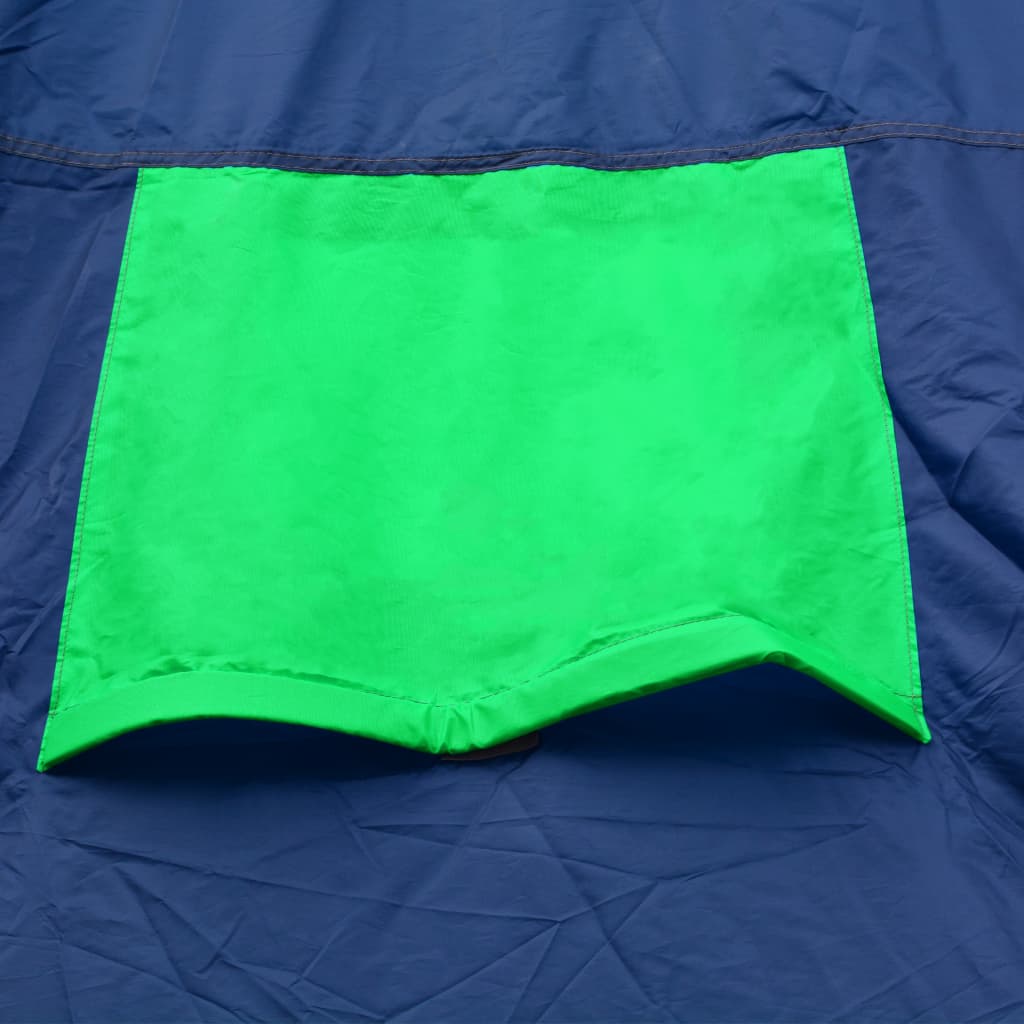 vidaXL Campingtelt stoff 9 personer blå og grønn