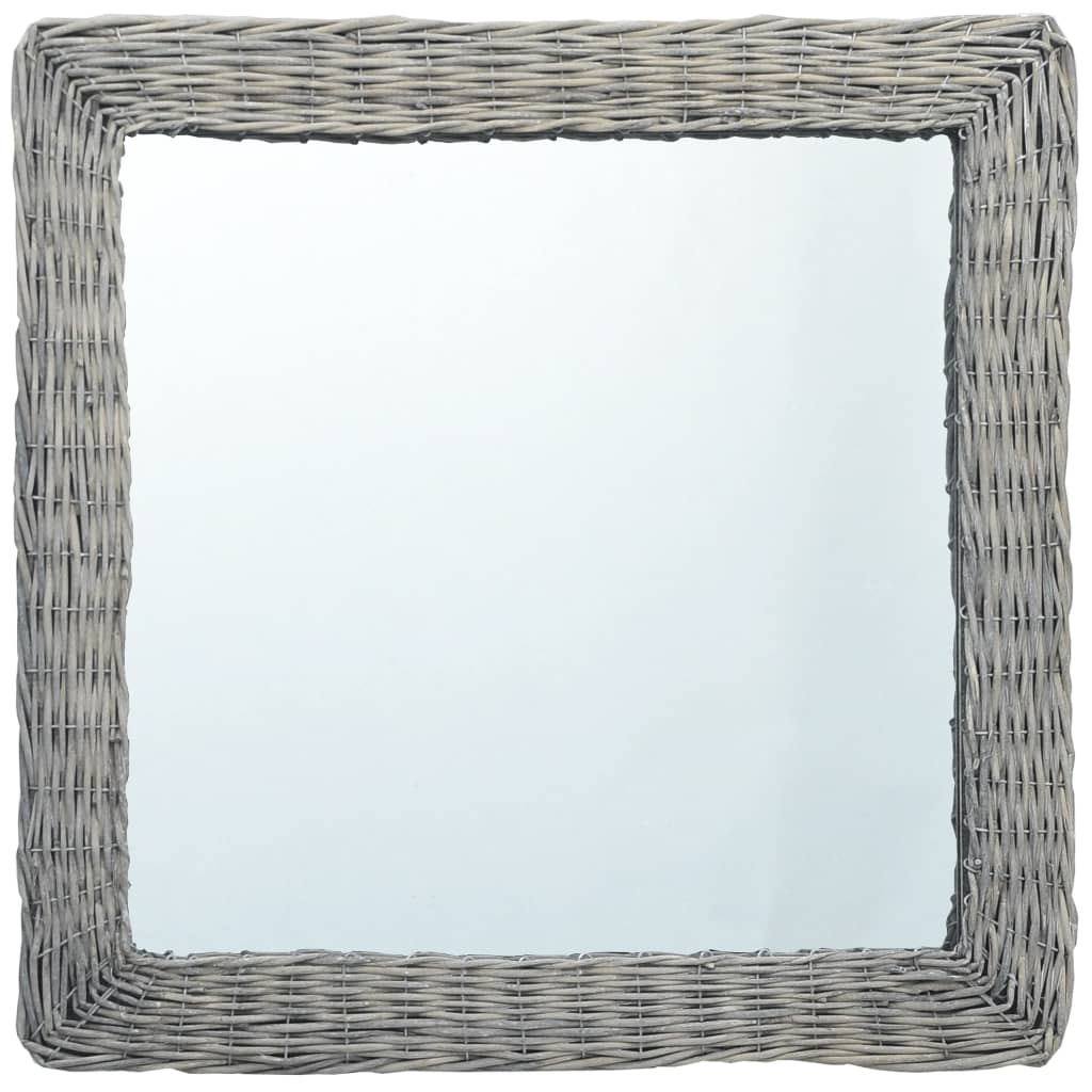 vidaXL Speil 60x60 cm kurvstrå