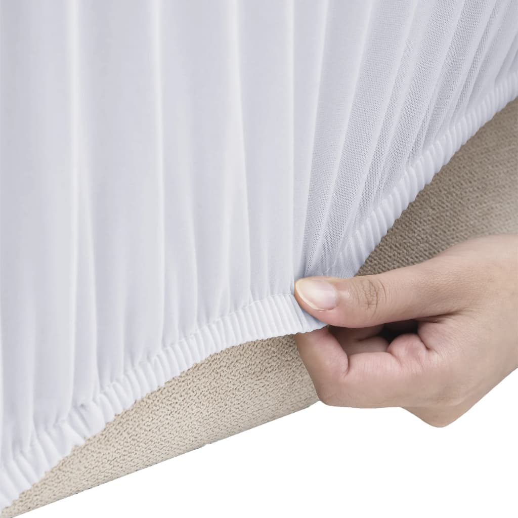 vidaXL Sofaovertrekk polyester hvit