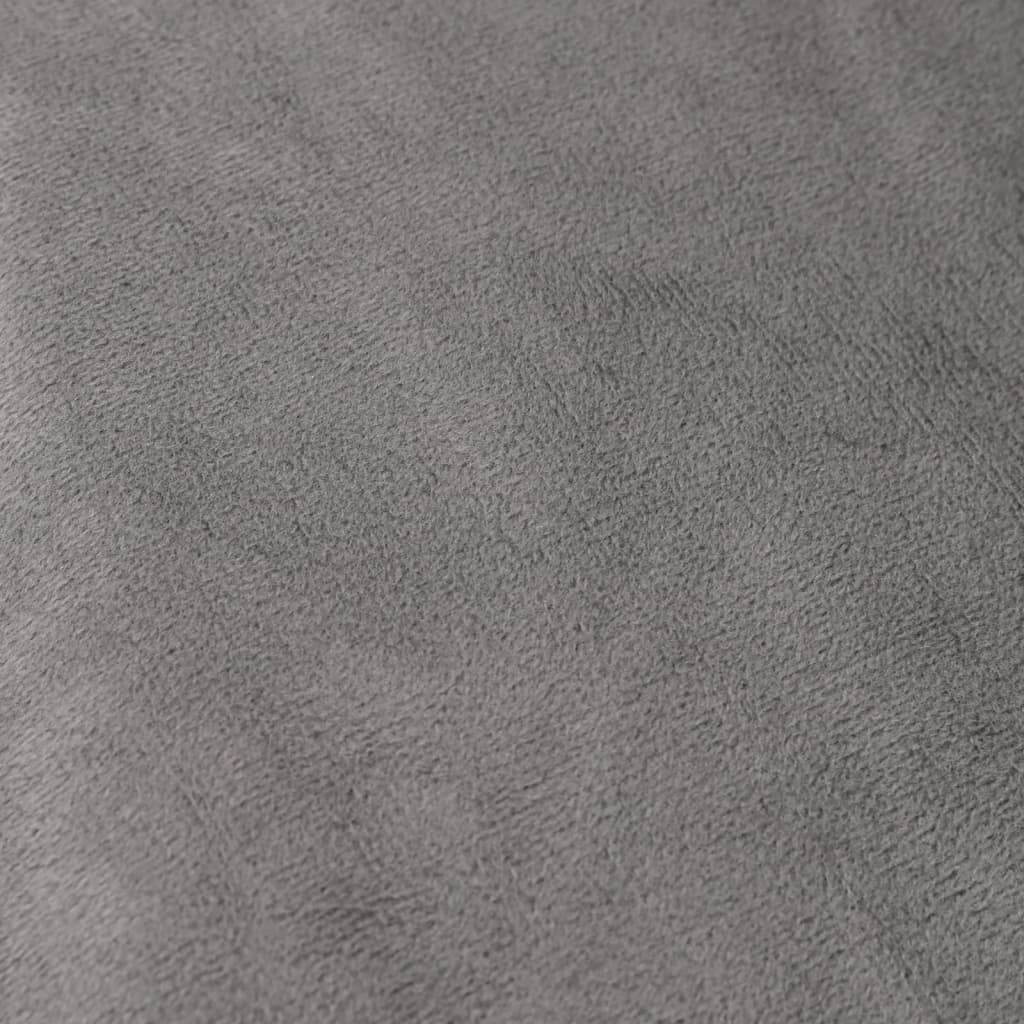 vidaXL Vektdyne med trekk grå 135x200 cm 6 kg stoff