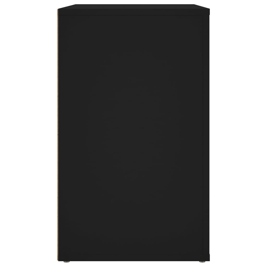 vidaXL Nattbord svart 50x36x60 cm konstruert tre