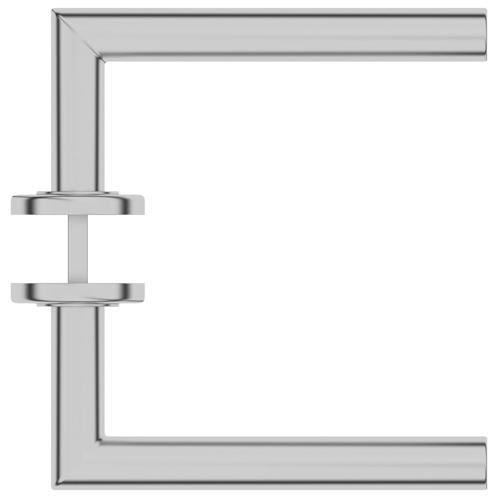 vidaXL Dørsett med håndtak og PZ-profilsylinder rustfritt stål