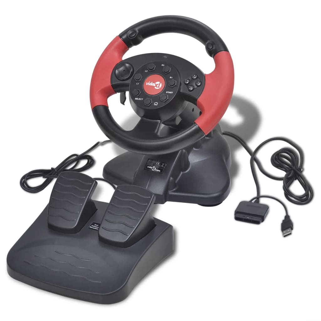Gaming racing ratt for PS2/PS3/PC, rød
