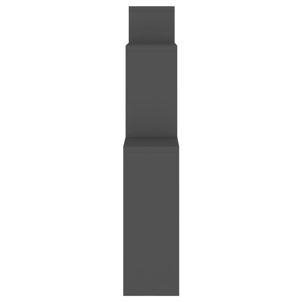 vidaXL Kubeformet vegghylle grå 80x15x78,5 cm sponplate
