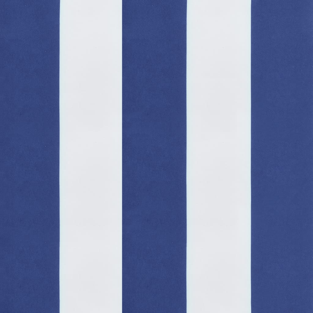vidaXL Pallepute blå og hvit striper 60x60x8 cm oxfordstoff