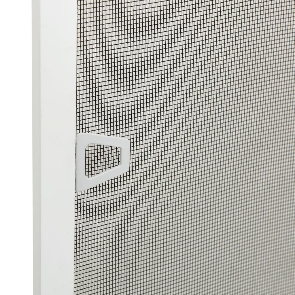 vidaXL Insektskjerm for vindu hvit 80x100 cm
