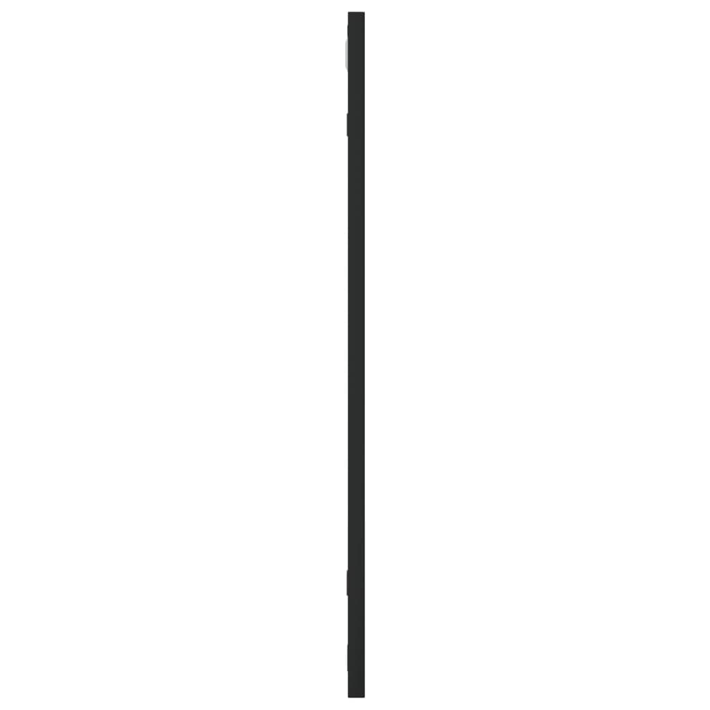 vidaXL Veggspeil svart 60x60 cm rektangel jern
