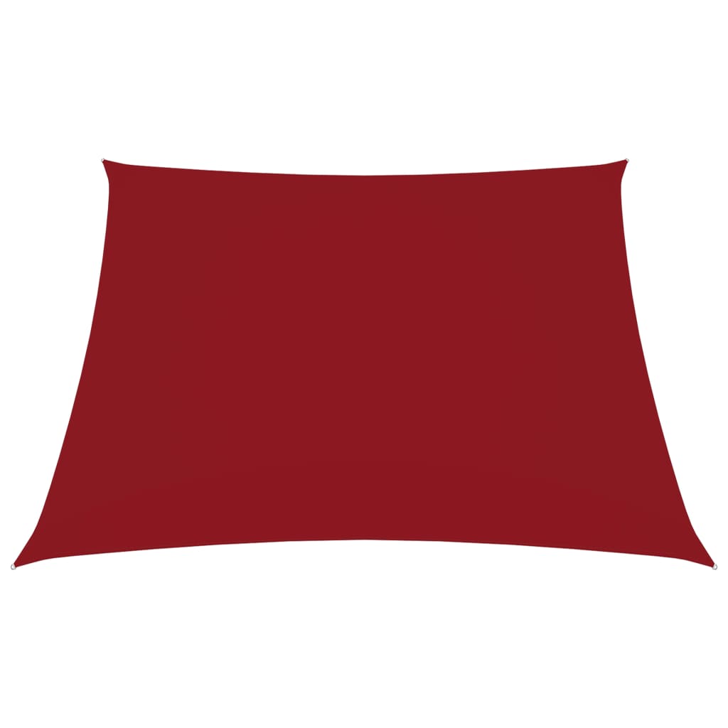 vidaXL Solseil oxfordstoff firkantet 6x6 m rød