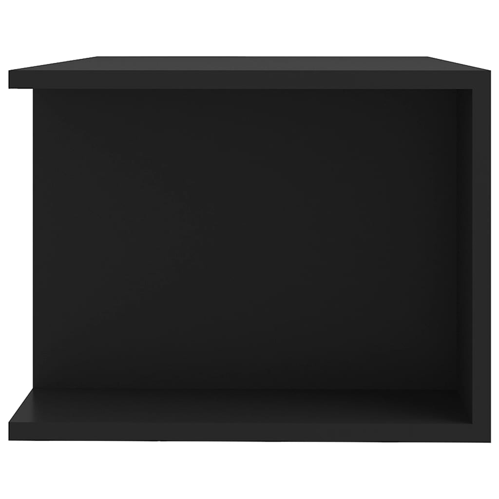 vidaXL TV-benk med LED-lys svart 90x39x30 cm