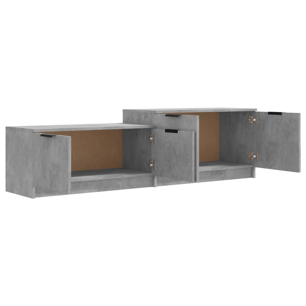 vidaXL TV-benk betonggrå 158,5x36x45 cm konstruert tre