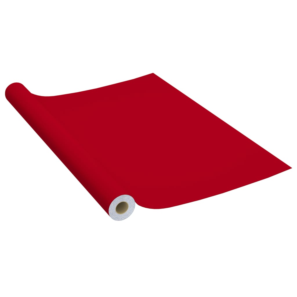 vidaXL Selvklebende møbelfolier 2 stk 500x90 cm PVC rød