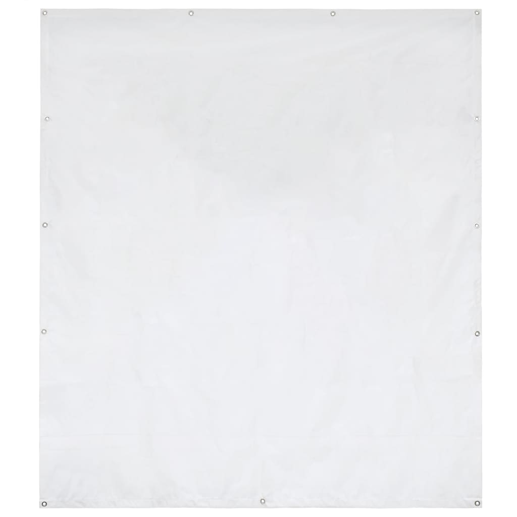 vidaXL Sidevegg til festtelt PVC 2x2 m hvit 550 g/m²