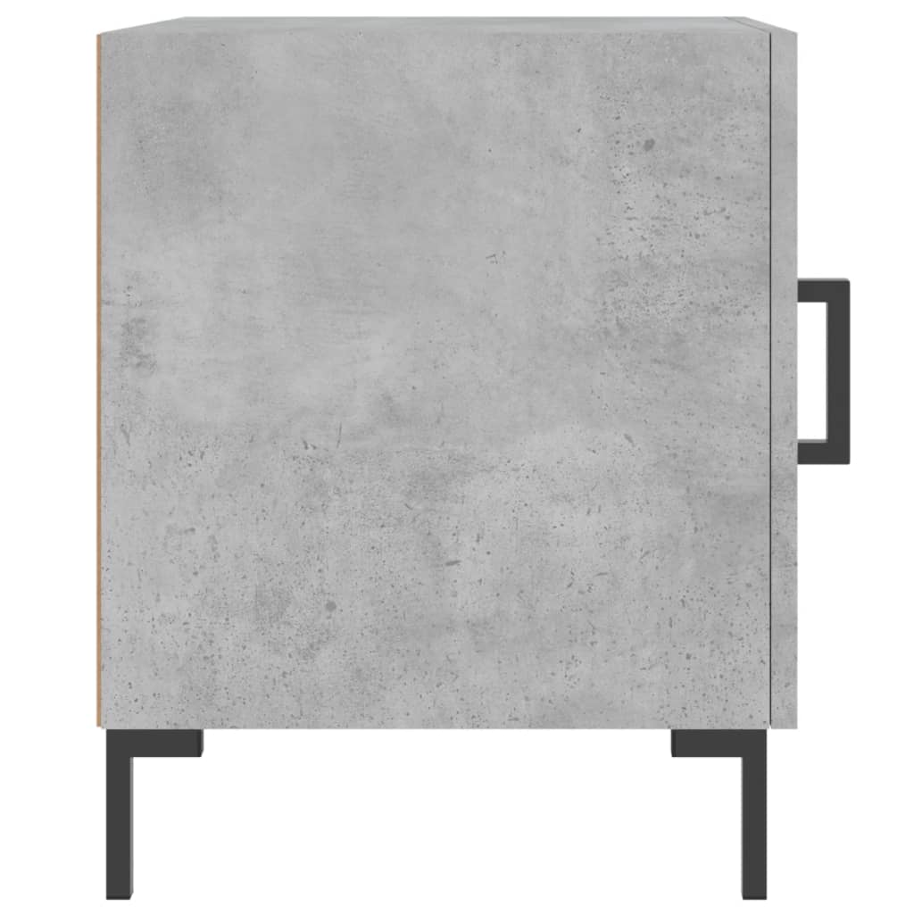 vidaXL Nattbord betonggrå 40x40x50 cm konstruert tre