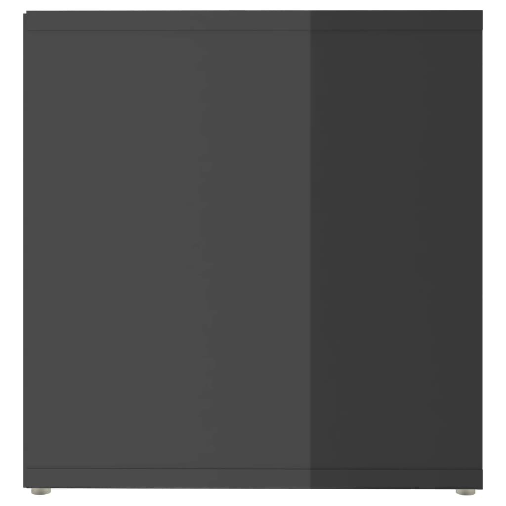 vidaXL TV-benk høyglans grå 72x35x36,5 cm sponplate