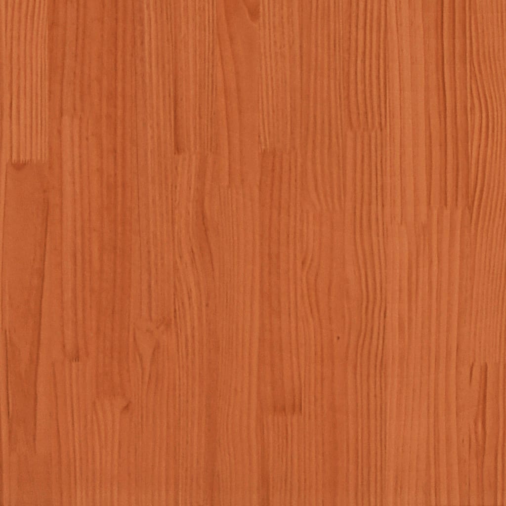vidaXL Utendørs barbord med tak voksbrun 112,5x57x195,5 cm heltre furu