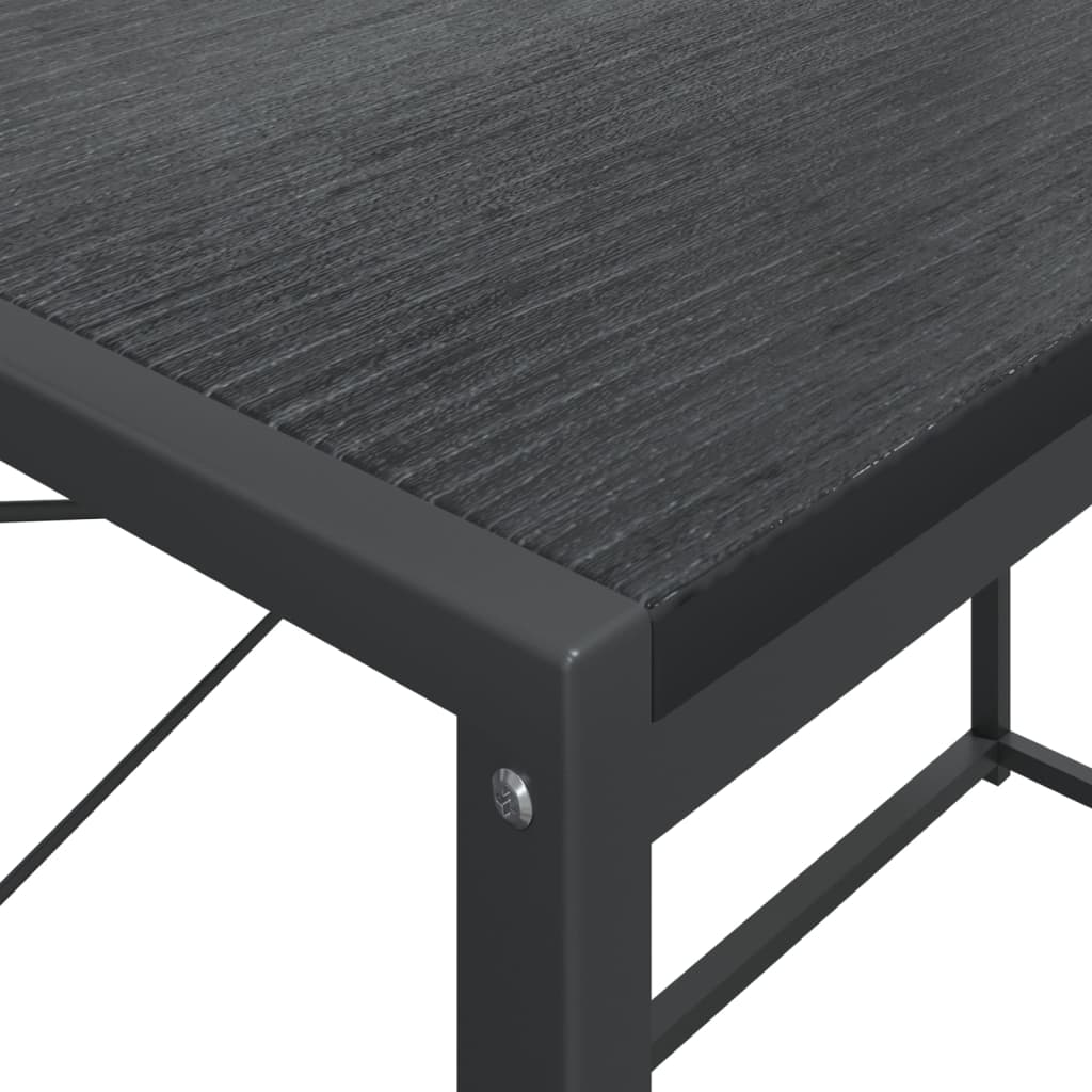 vidaXL Databord svart 110x60x138 cm sponplate