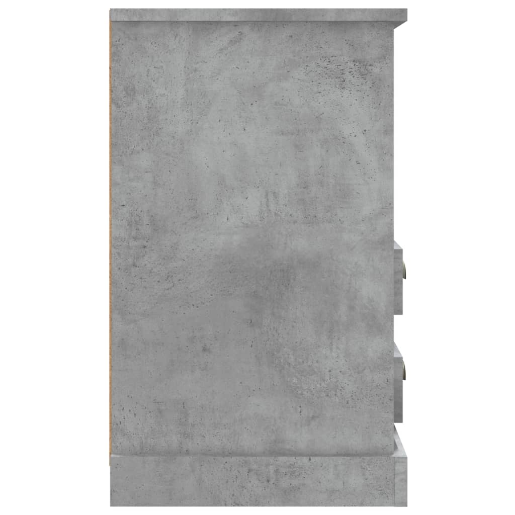 vidaXL Nattbord 2 stk betonggrå 43x36x60 cm