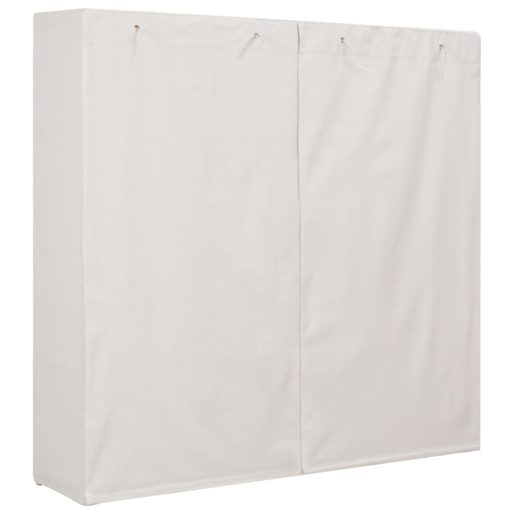 vidaXL Garderobeskap hvit 173x40x170 cm stoff