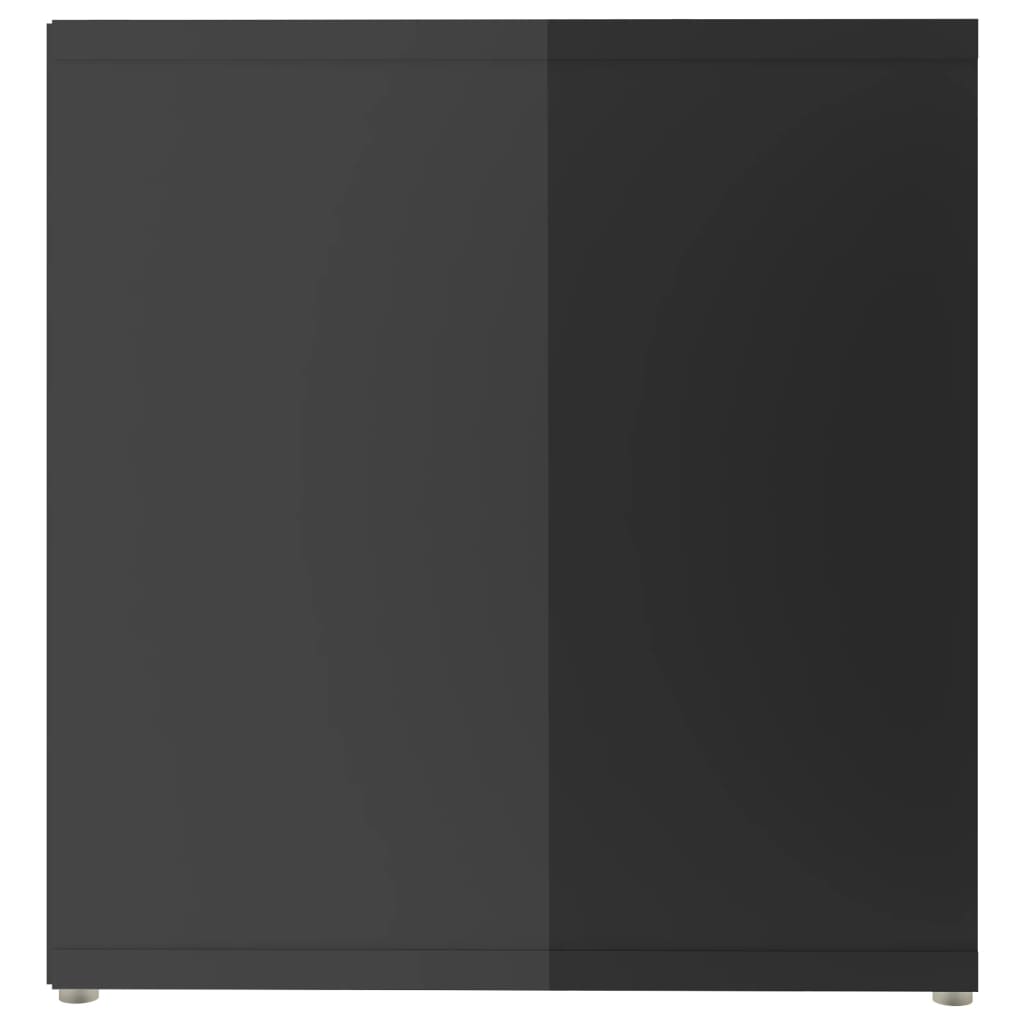 vidaXL TV-benker 2 stk høyglans grå 142,5x35x36,5 cm sponplate