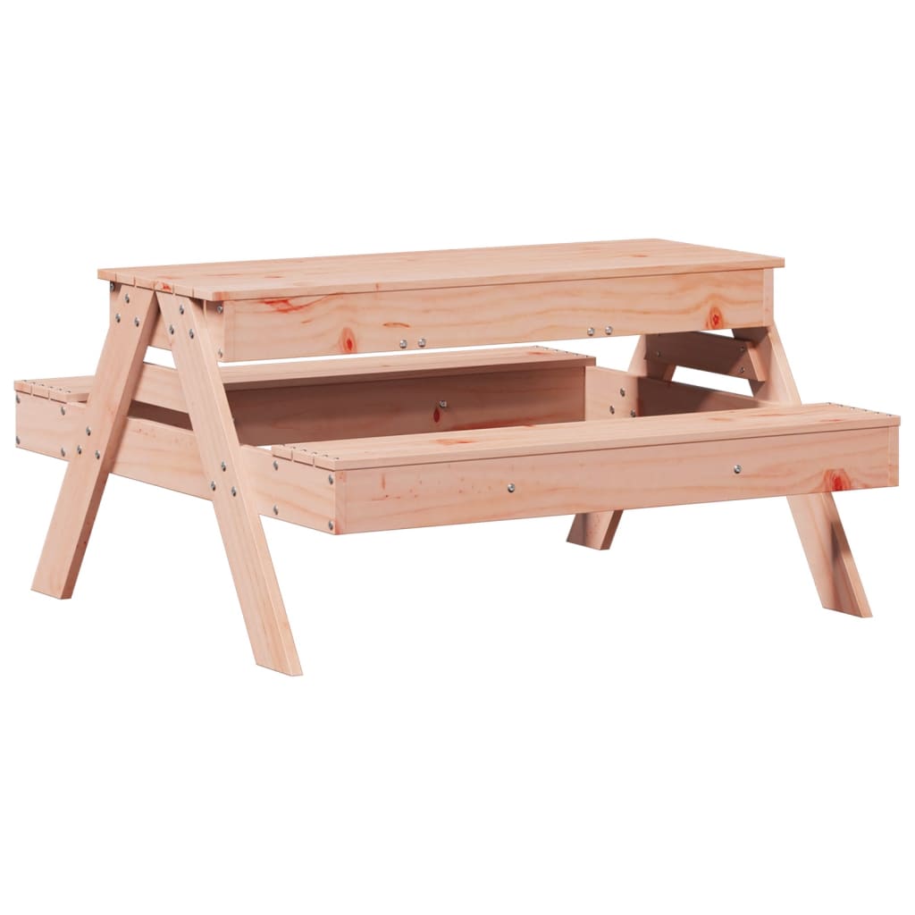 vidaXL Piknikbord med sandkasse for barn heltre douglasgran