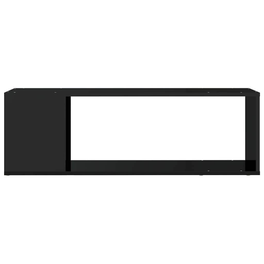 vidaXL TV-benk høyglans svart 100x24x32 cm sponplate