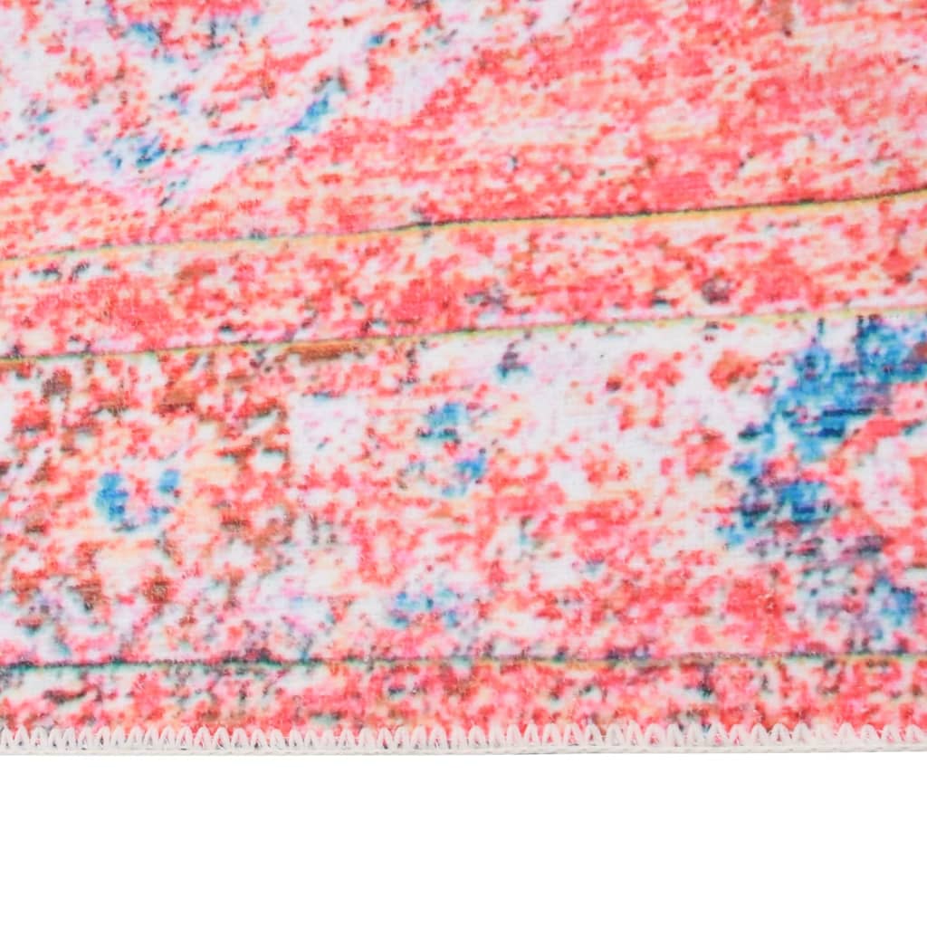 vidaXL Vaskbart og sammenleggbart teppe 140x200cm flerfarget polyester