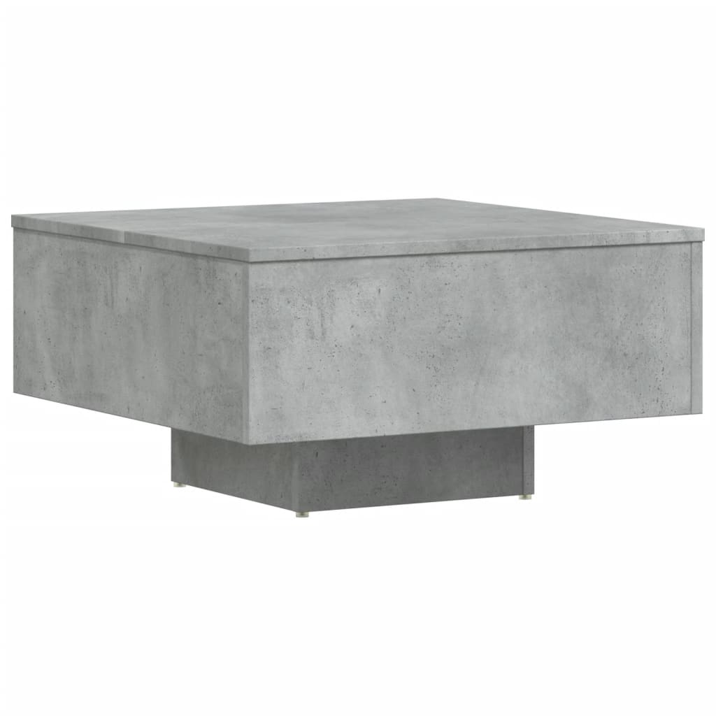 vidaXL Salongbord betonggrå 60x60x31,5 cm sponplate