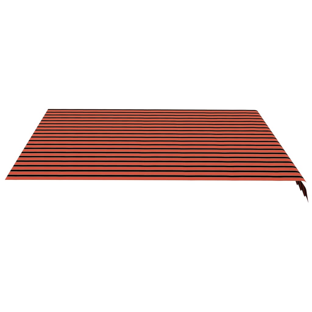 vidaXL Erstatningsduk for markise oransje og brun 4,5x3,5 m