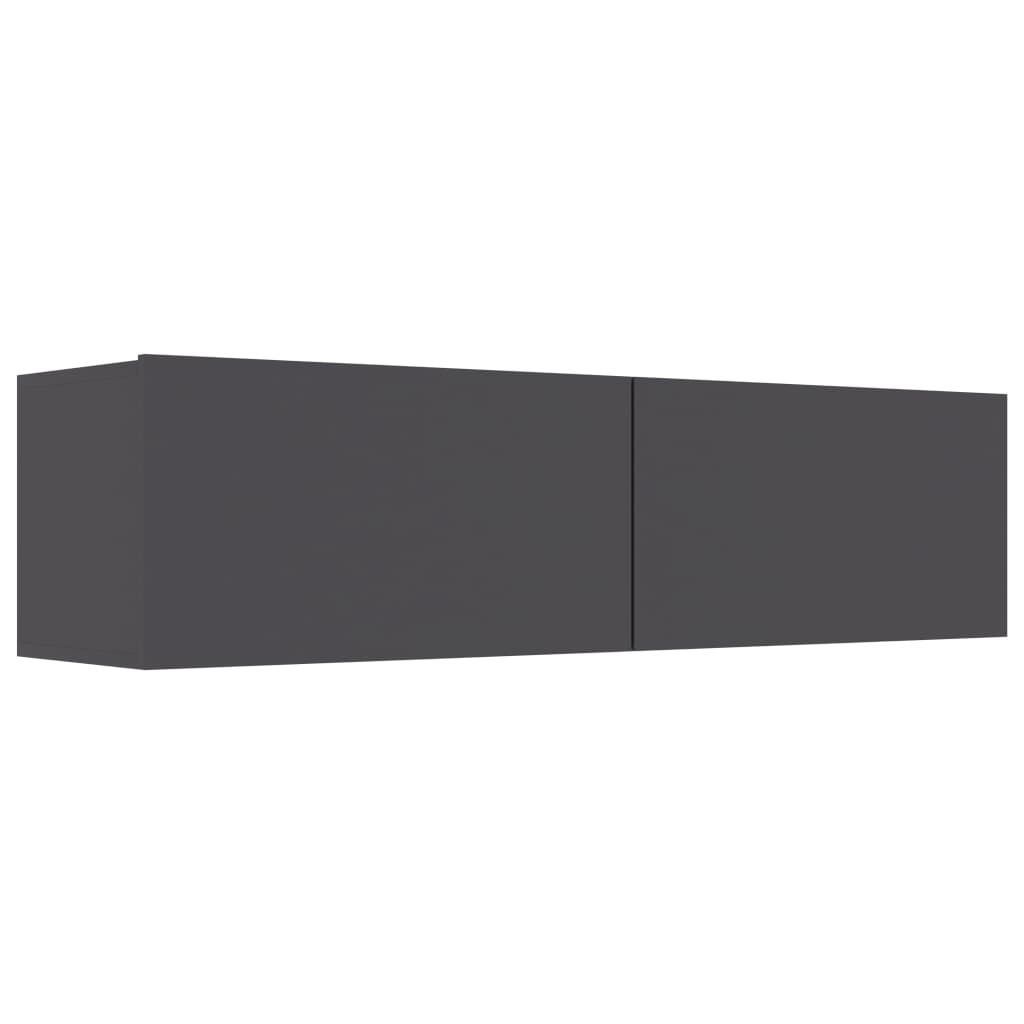 vidaXL TV-benk grå 120x30x30 cm sponplate