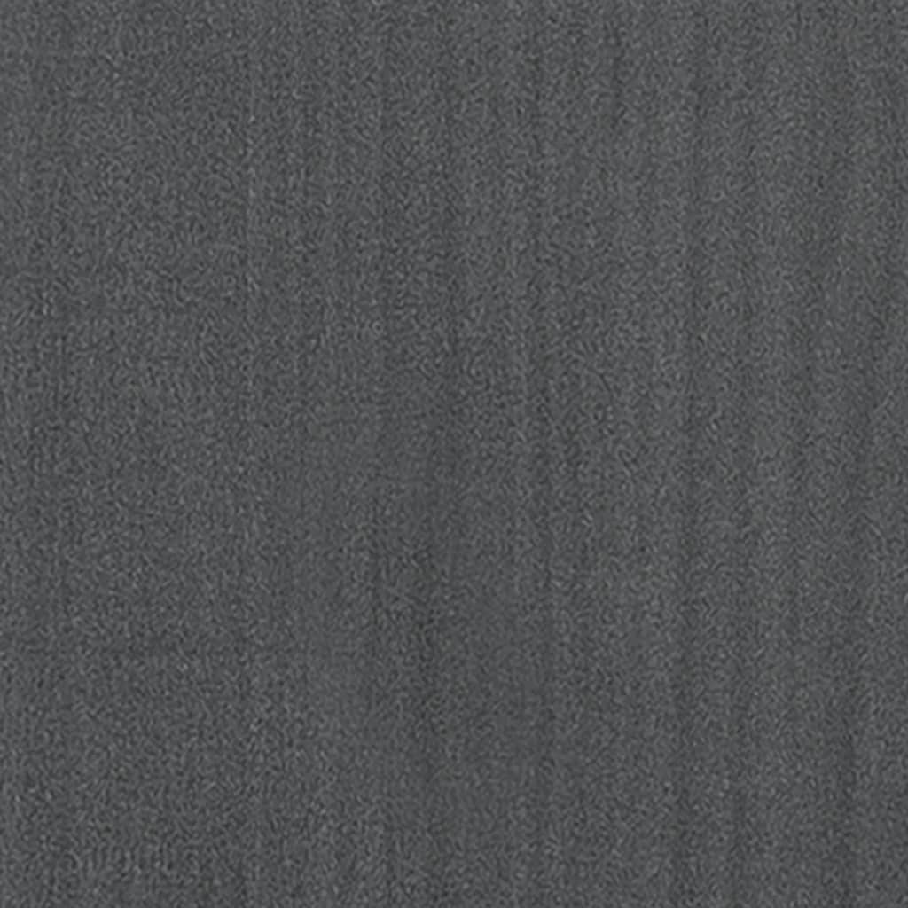 vidaXL Bokhylle 4 nivåer grå 100x30x140 cm heltre furu