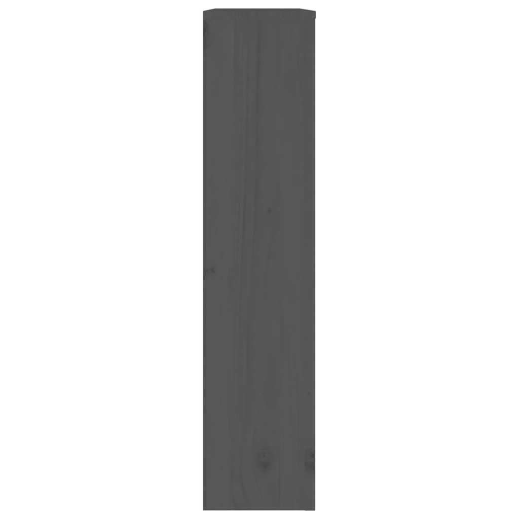 vidaXL Radiatordeksel grå 79,5x19x84 cm heltre furu