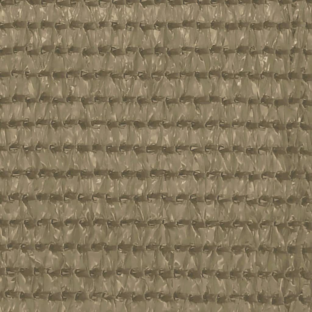 vidaXL Balkongskjerm gråbrun 120x500 cm HDPE
