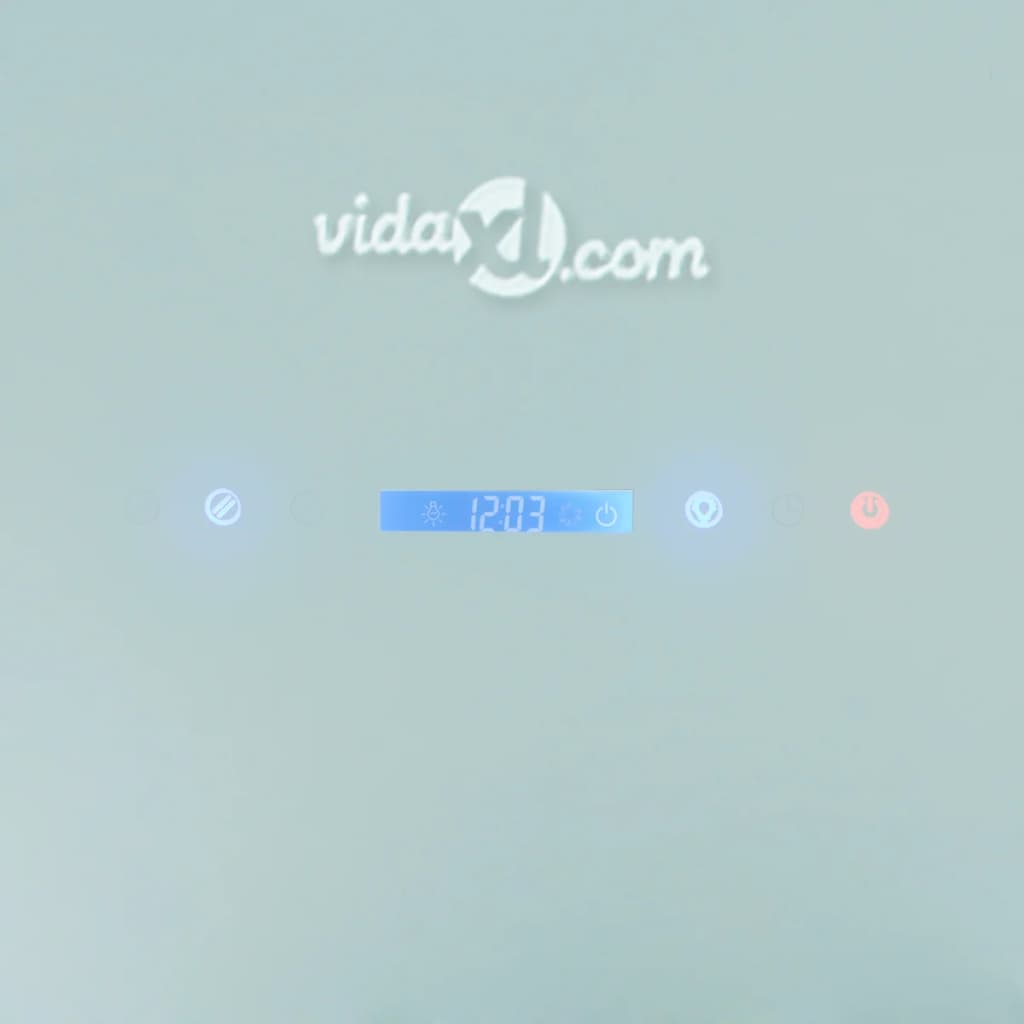 vidaXL Kjøkkenvifte med touch-skjerm hvit 900 mm