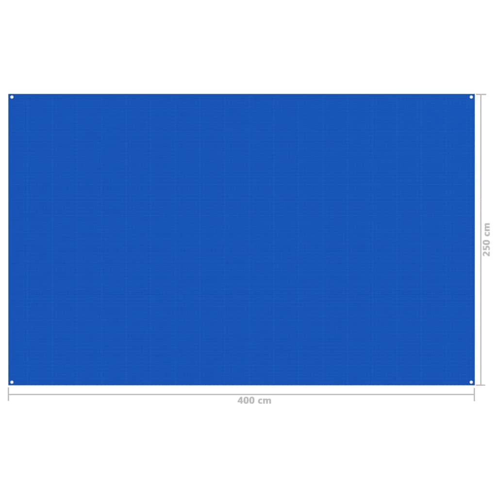 vidaXL Teltteppe 250x400 cm blå