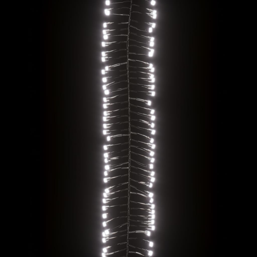 vidaXL LED-strenglys med 1000 lysdioder kaldhvit 11 m PVC