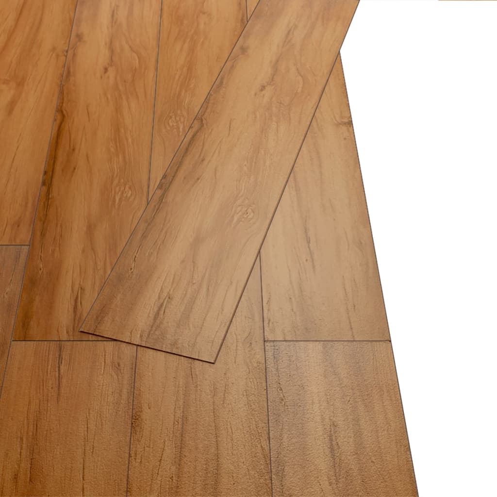 vidaXL Selvklebende PVC-gulvplanker 2,51 m² 2 mm alm naturlig