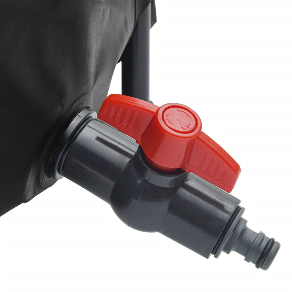 vidaXL Vanntank med kran sammenleggbar 250 L PVC
