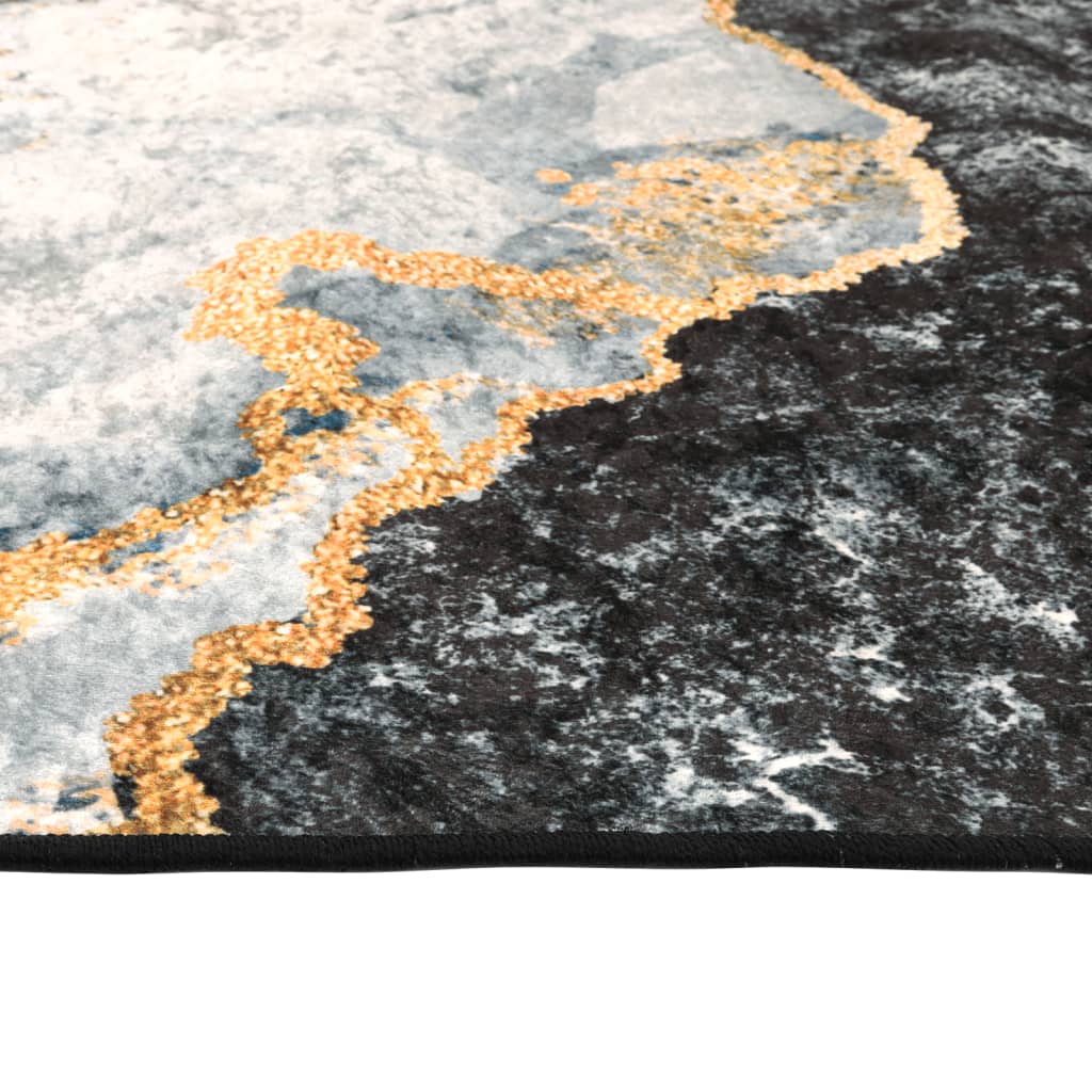 vidaXL Teppe vaskbart flerfarget 80x150 cm sklisikkert