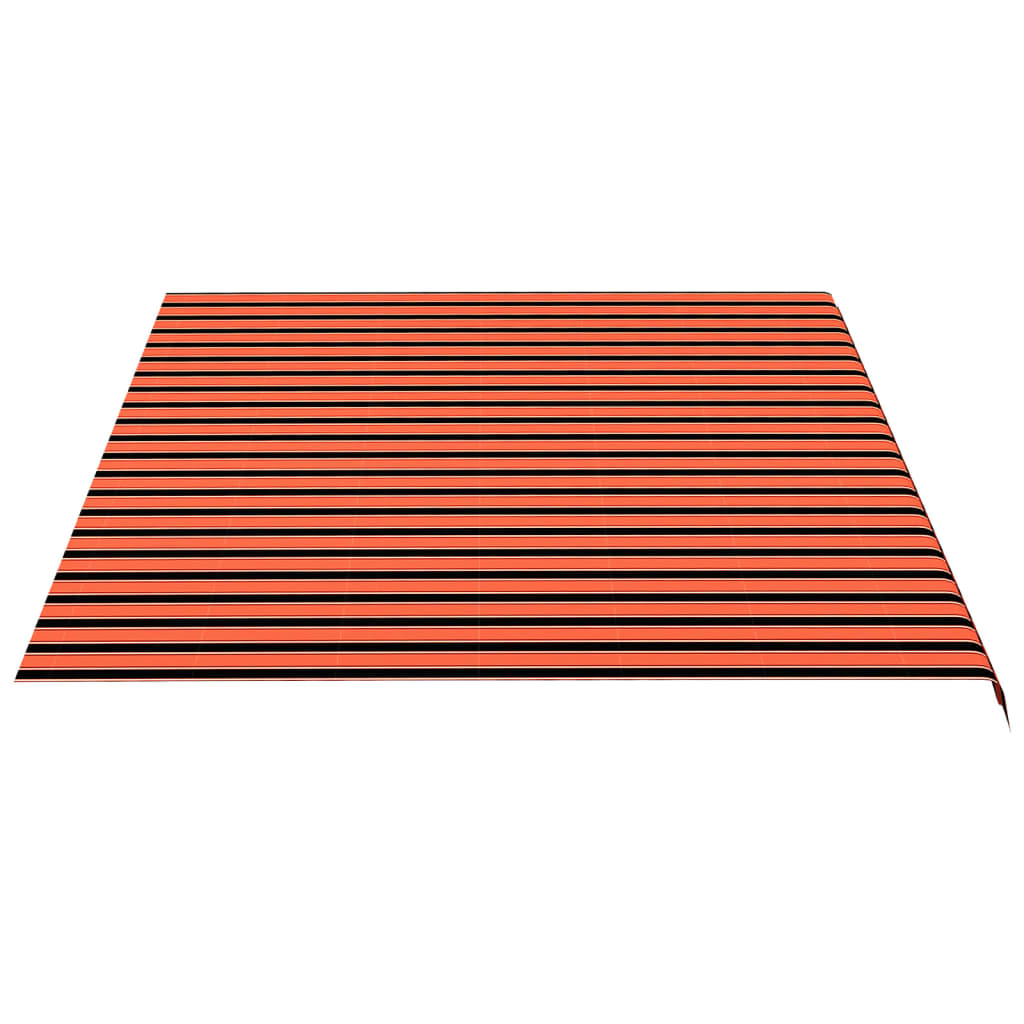 vidaXL Erstatningsduk for markise oransje og brun 5x3,5 m
