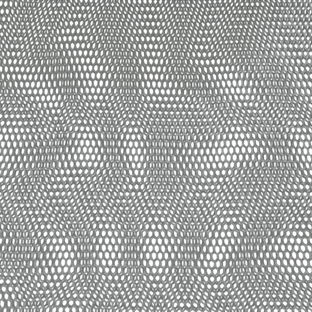 vidaXL Kontorstol justerbar høyde grå netting stoff og kunstlær