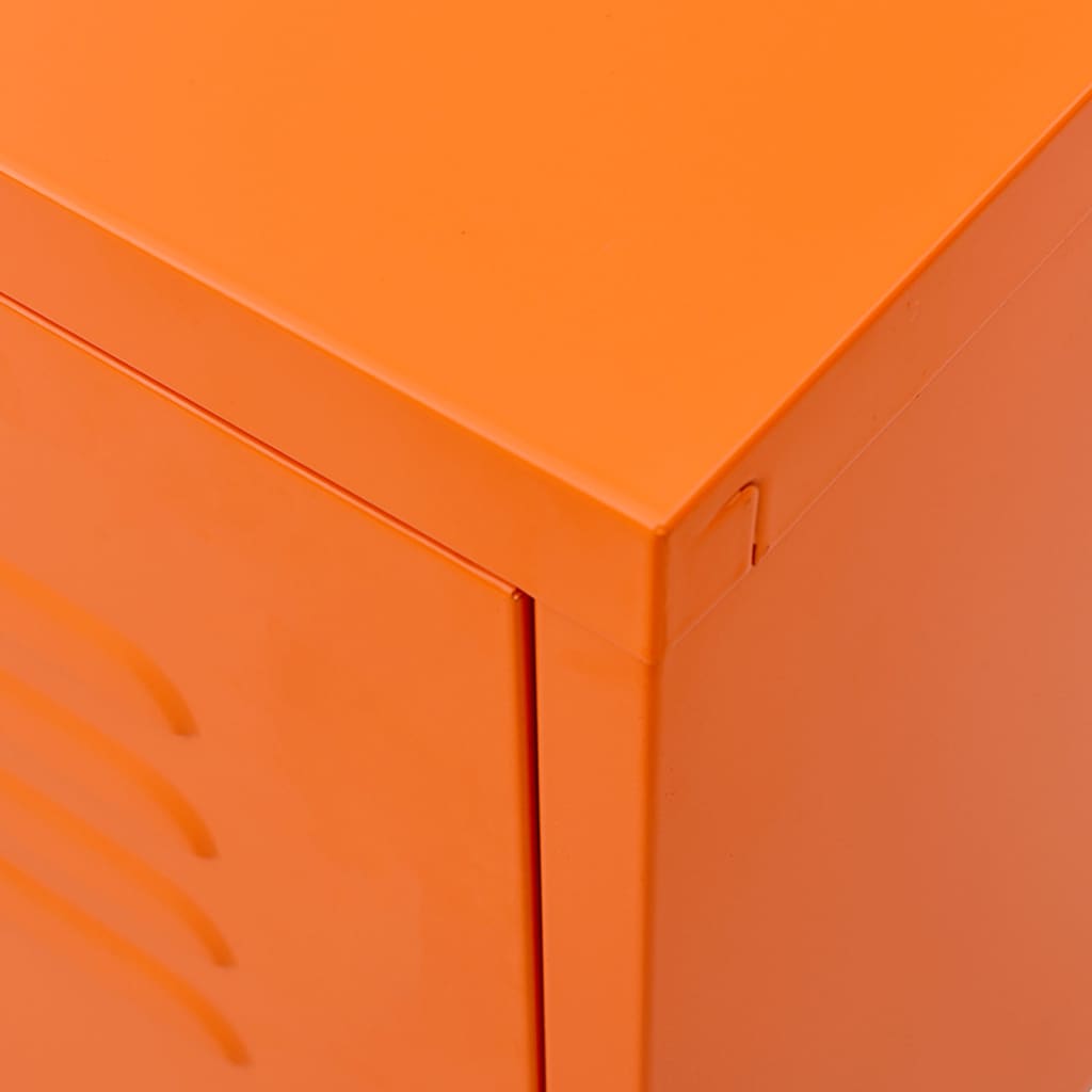 vidaXL TV-benk oransje 105x35x50 cm stål