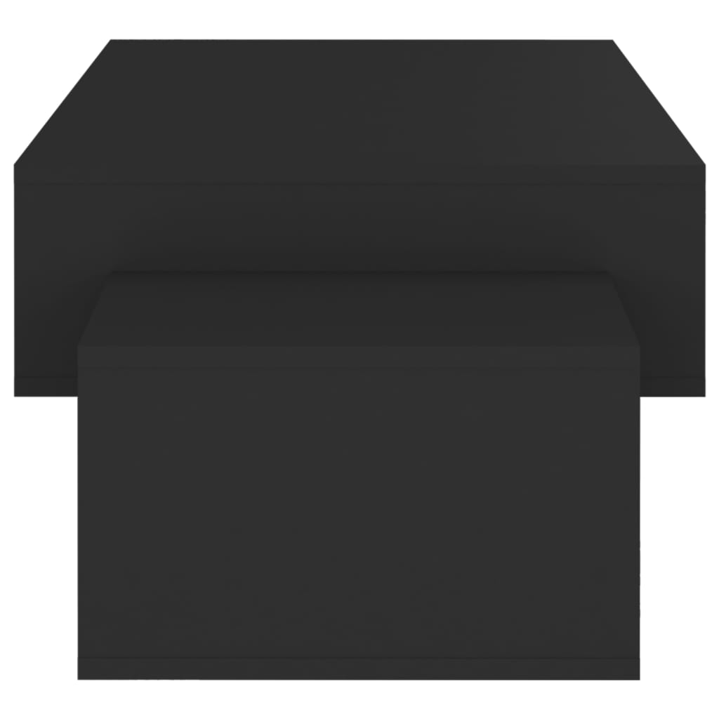 vidaXL Salongbord svart 105x55x32 cm sponplate
