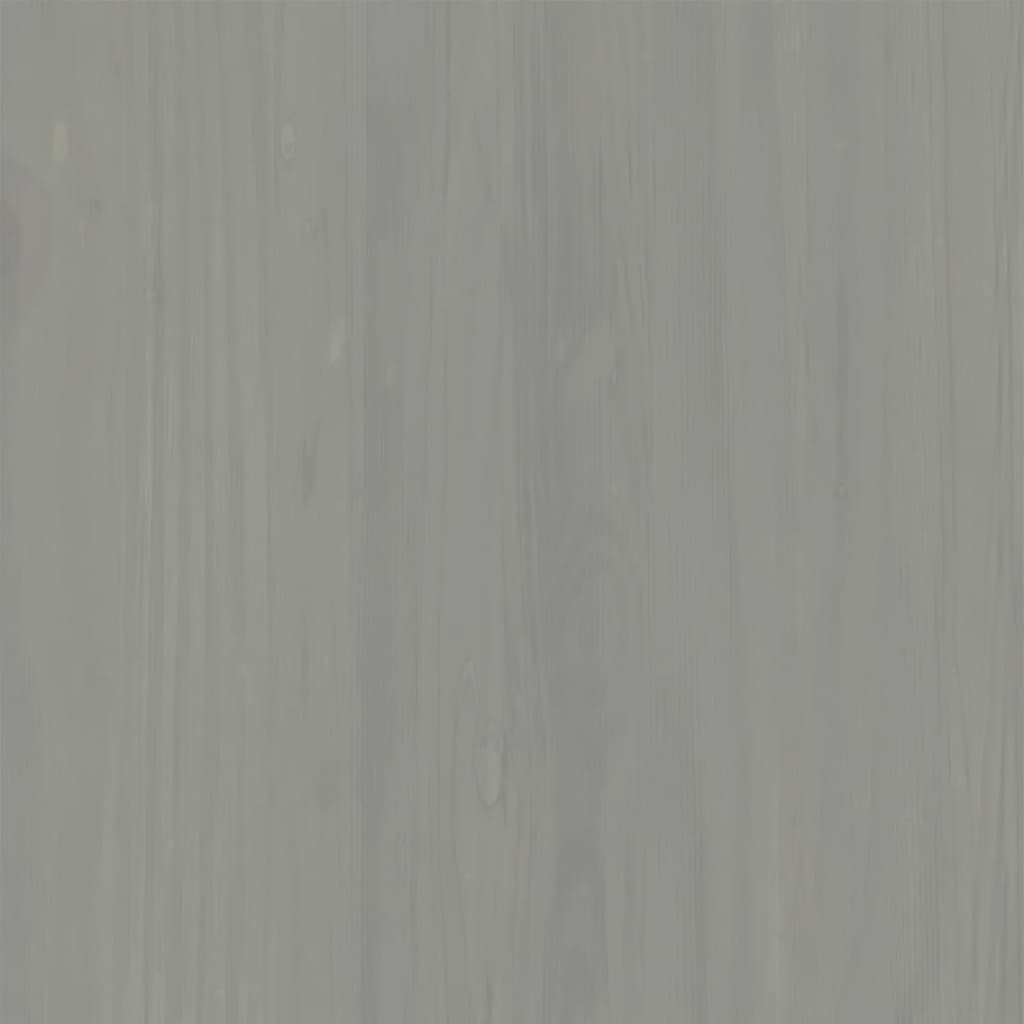 vidaXL Garderobe VIGO grå 90x55x176 cm heltre furu