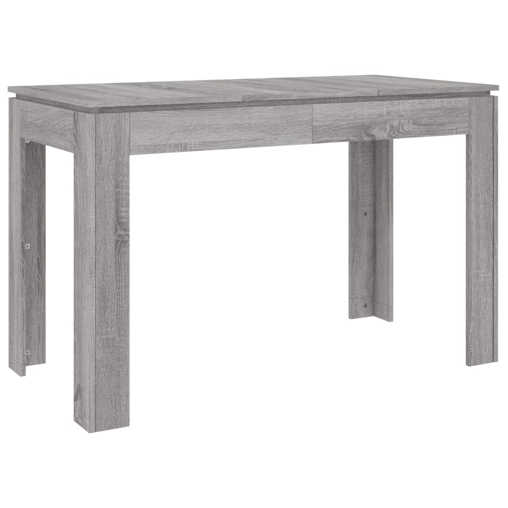 vidaXL Spisebord grå sonoma 120x60x76 cm konstruert tre