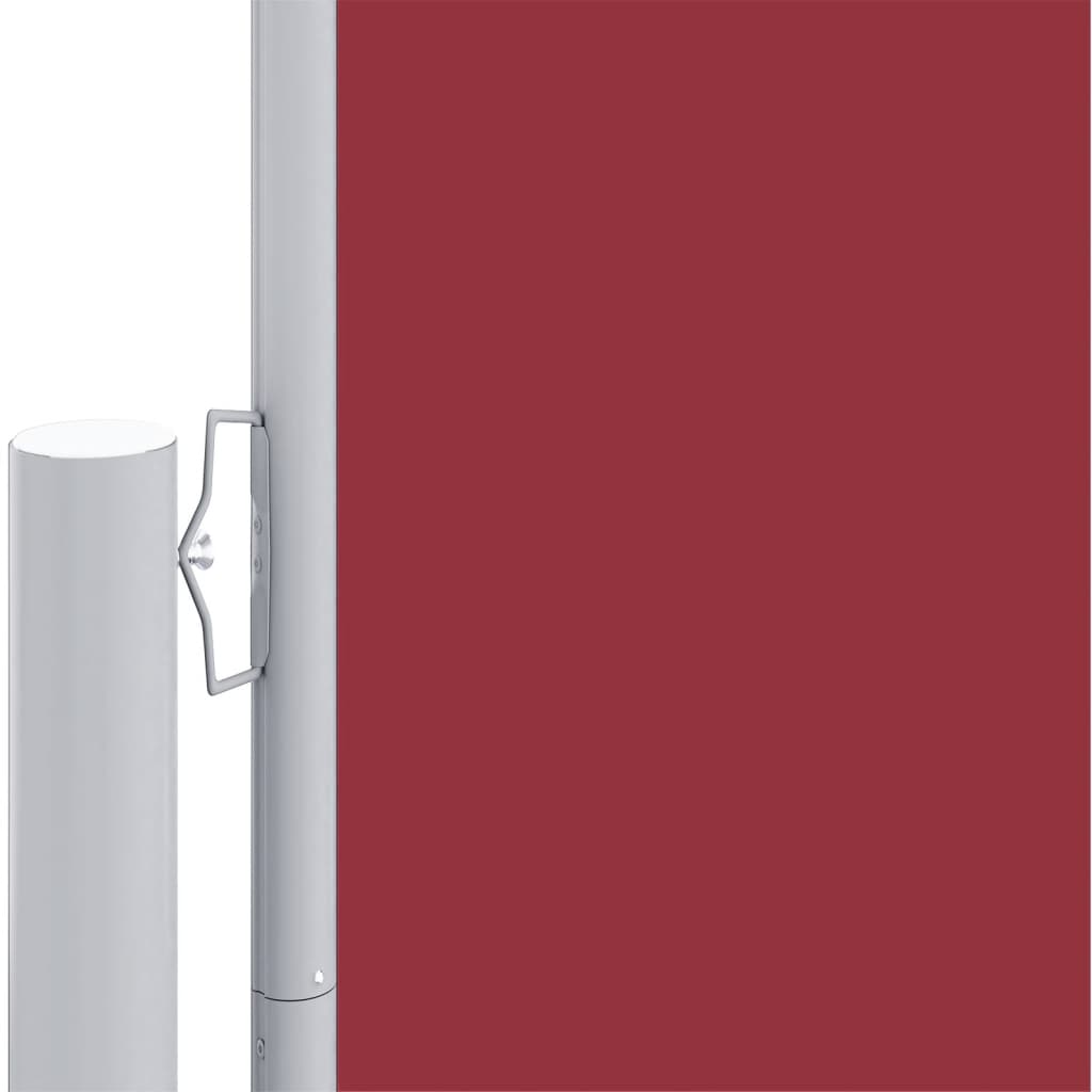 vidaXL Uttrekkbar sidemarkise 220x600 cm rød